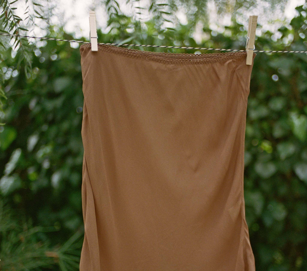 Mini Skirt Slip in Carob - view 3