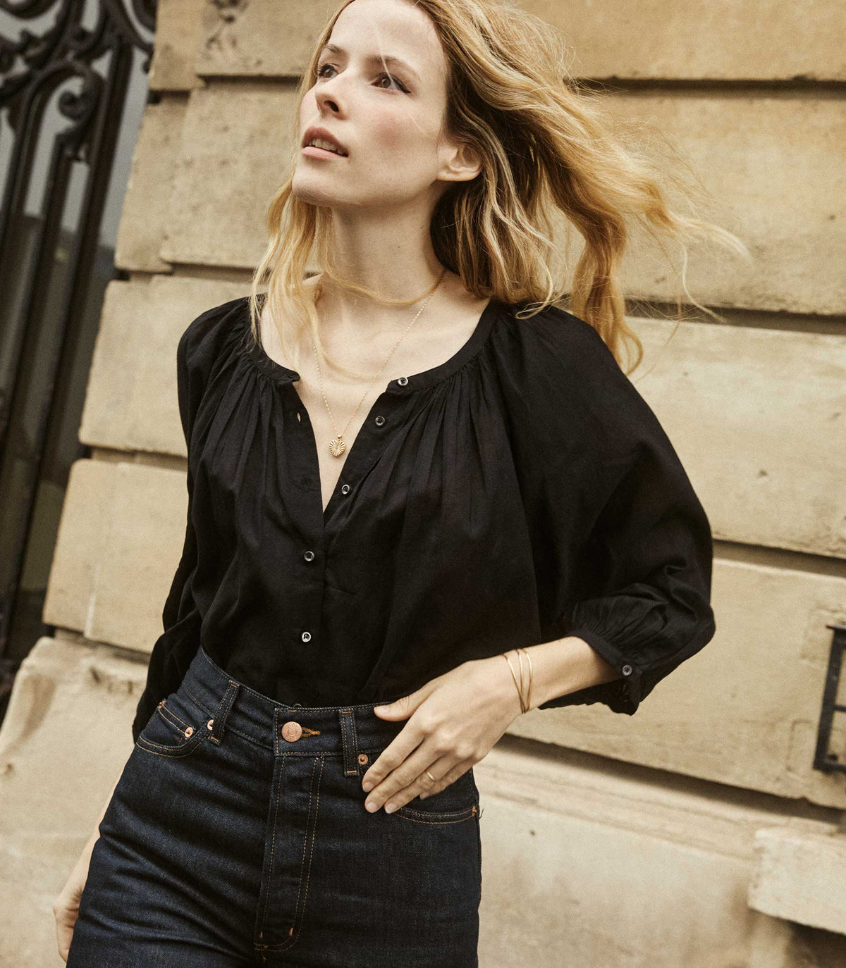 Jiana Top in Black - view 2