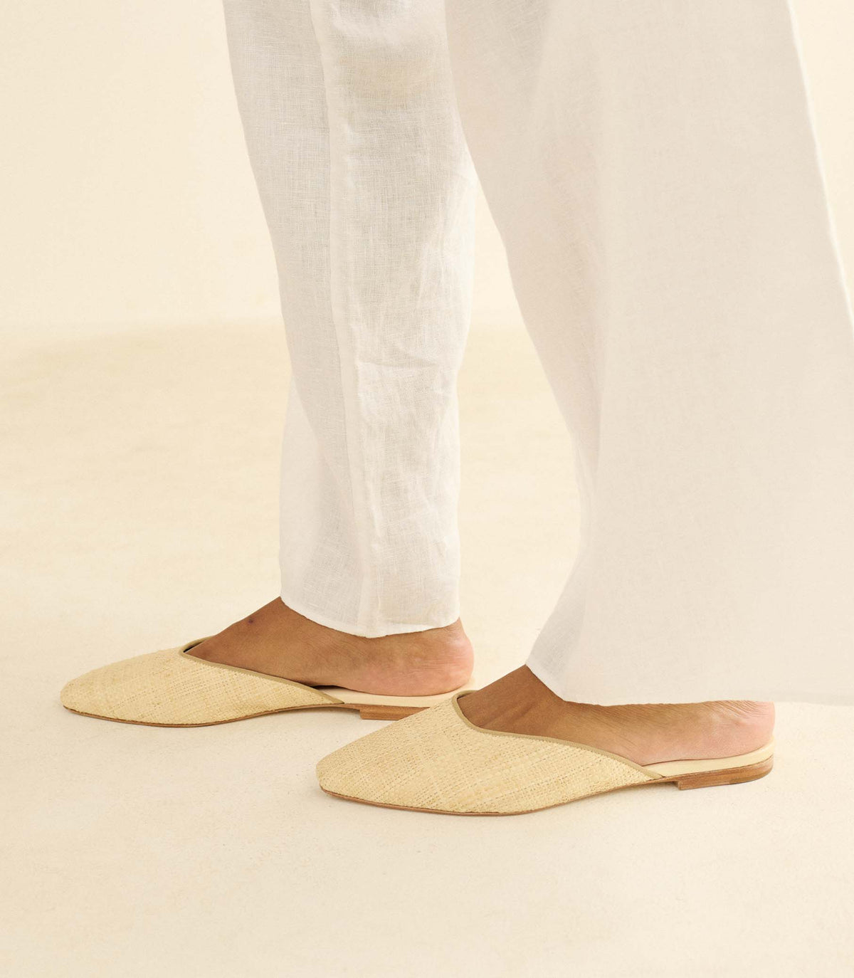 Adair Slide in Natural Raffia - view 3