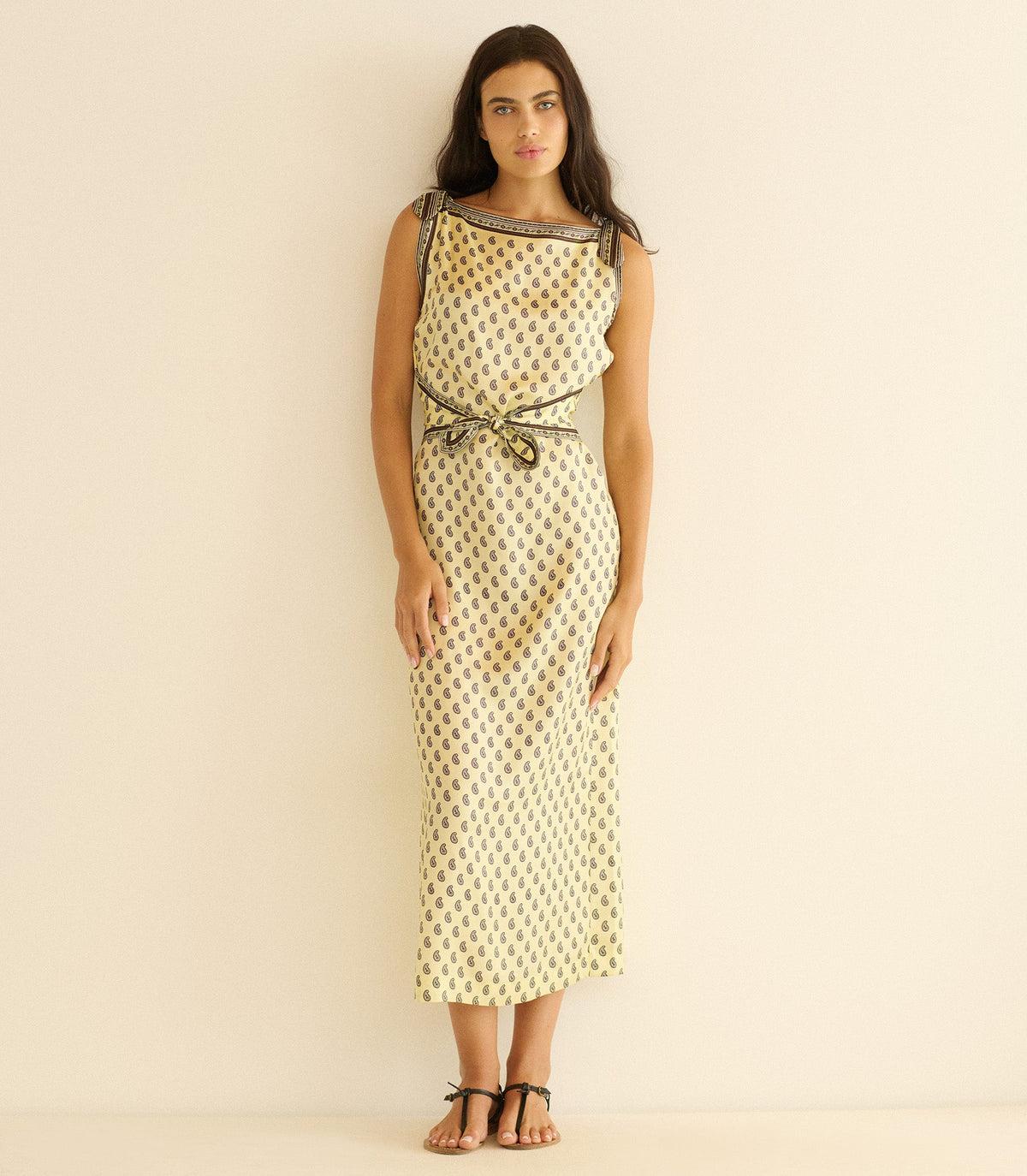 Amorette Dress in Sunlight Taormina Paisley - view 5