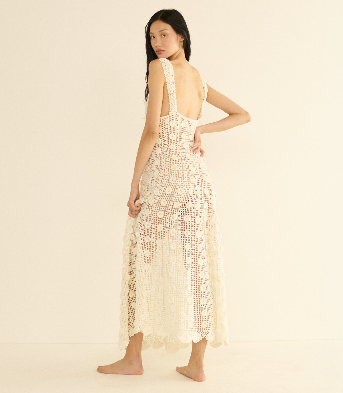 Aristea Dress in Pearl - view 8