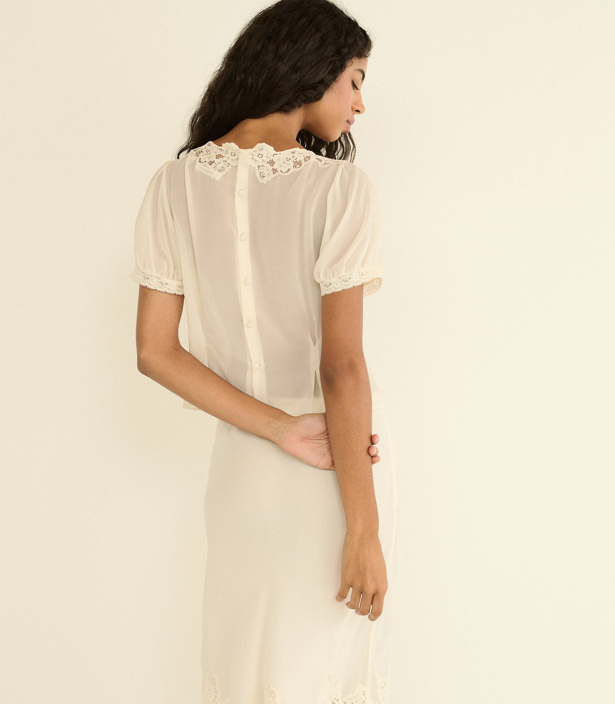 Beatrice Top in Sea Salt - view 6