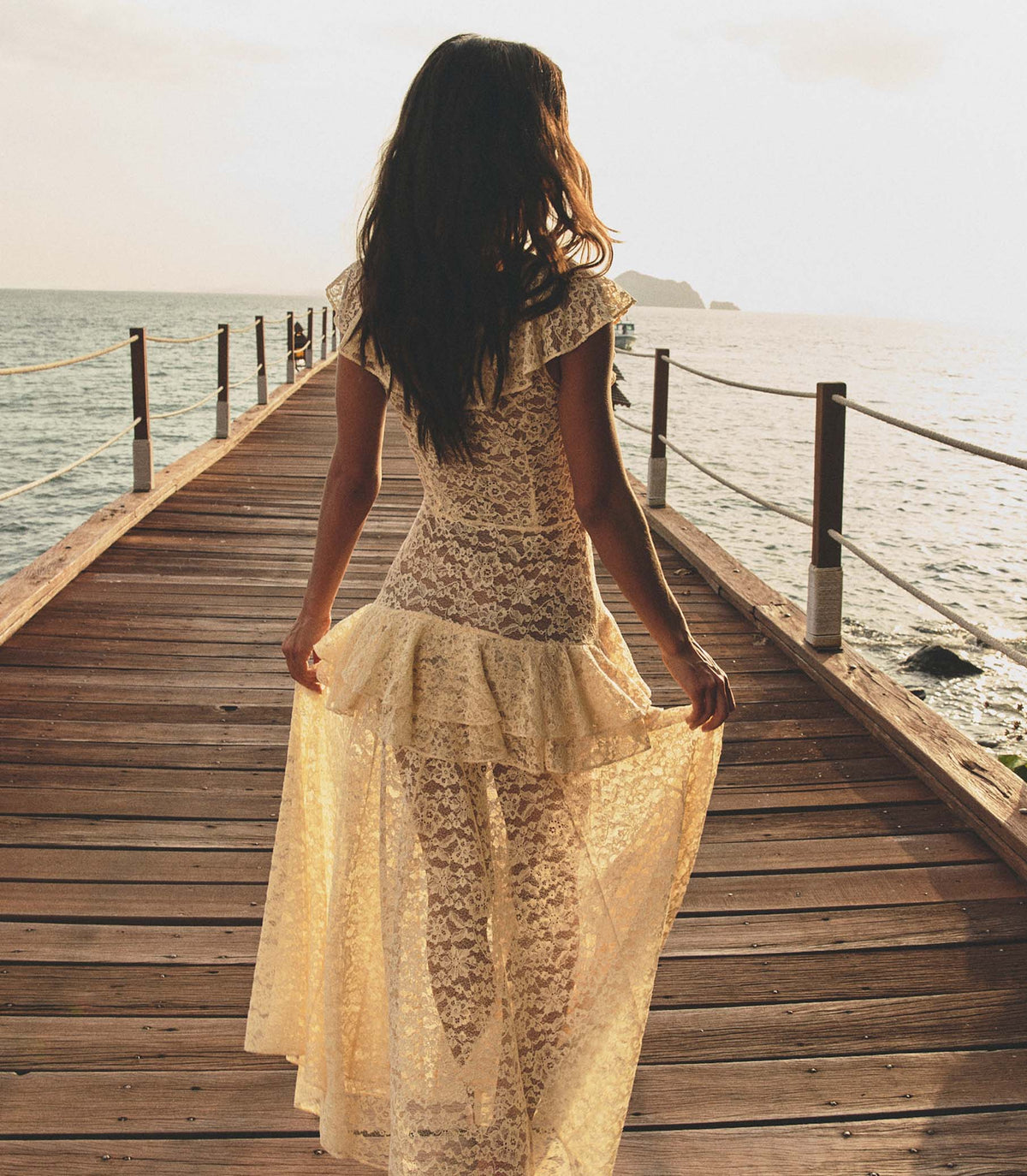Costine Dress in Vanilla - view 6