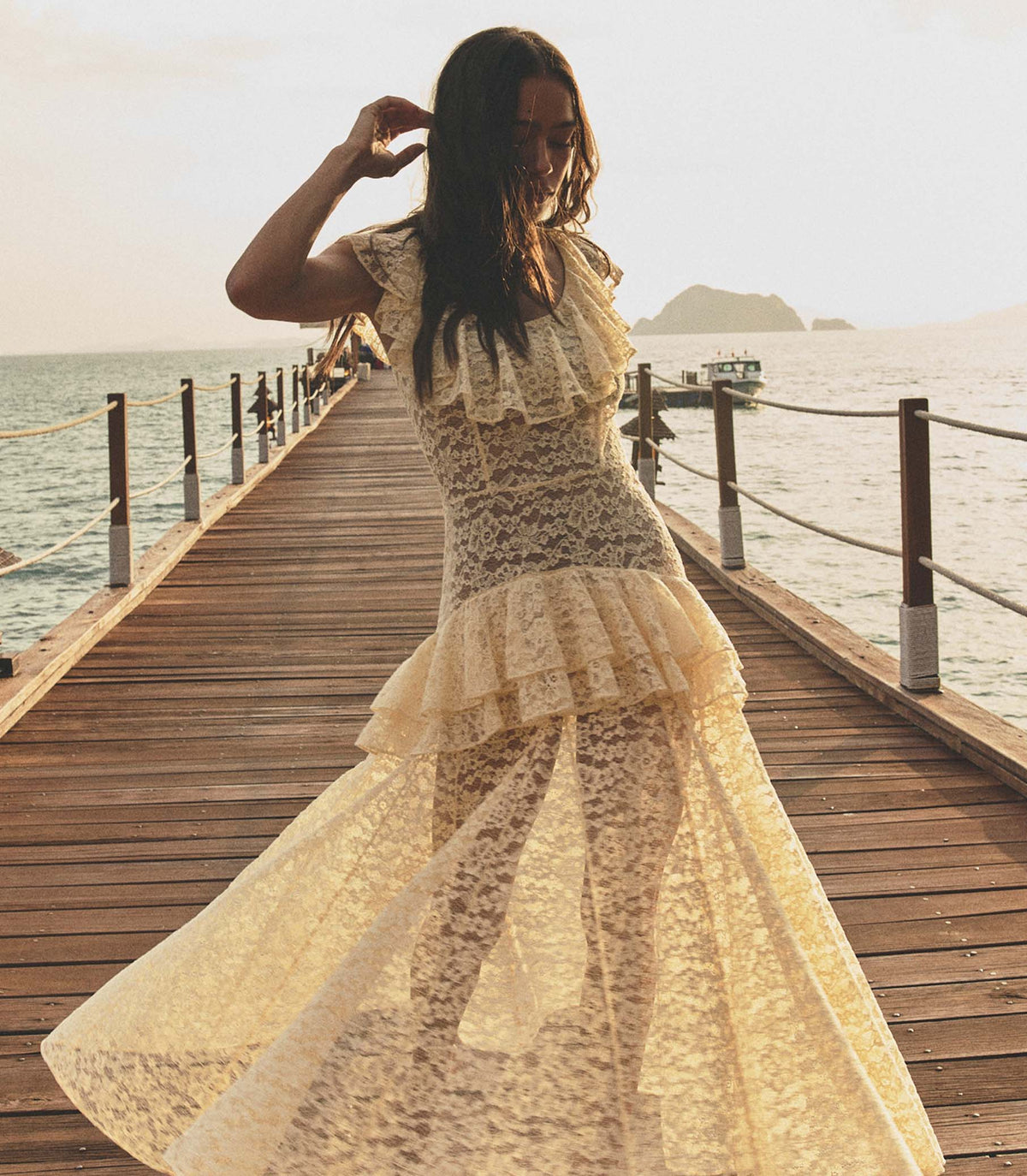 Costine Dress in Vanilla - view 2