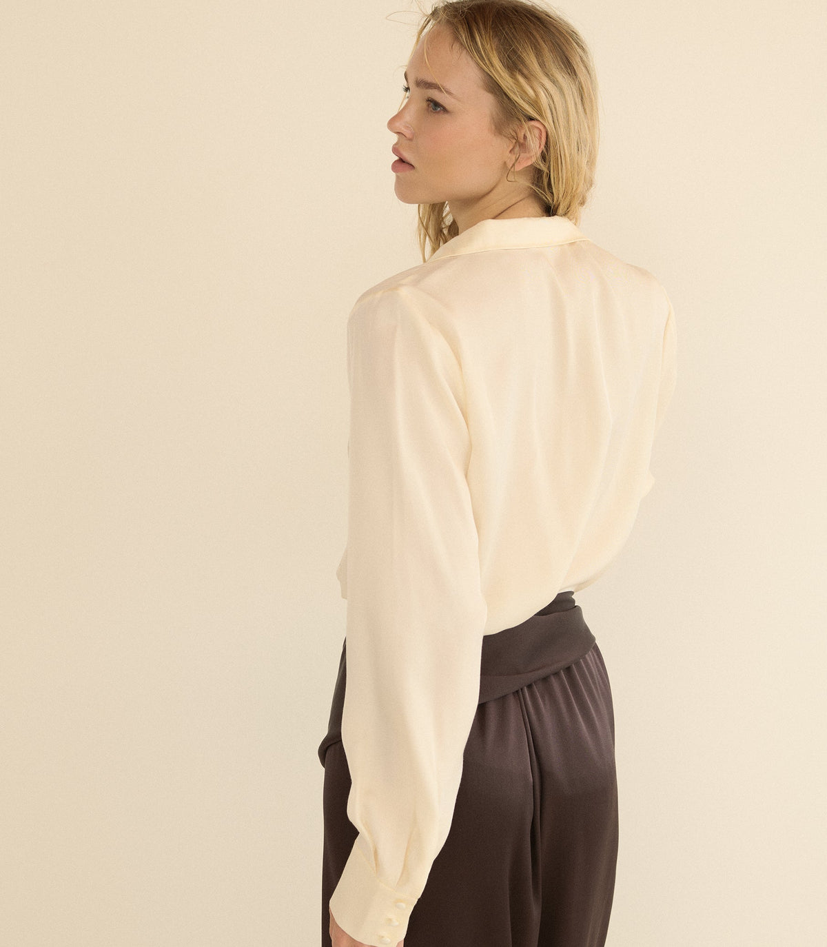 Lavona Scarf Pant in Equestrian Brown - view 11