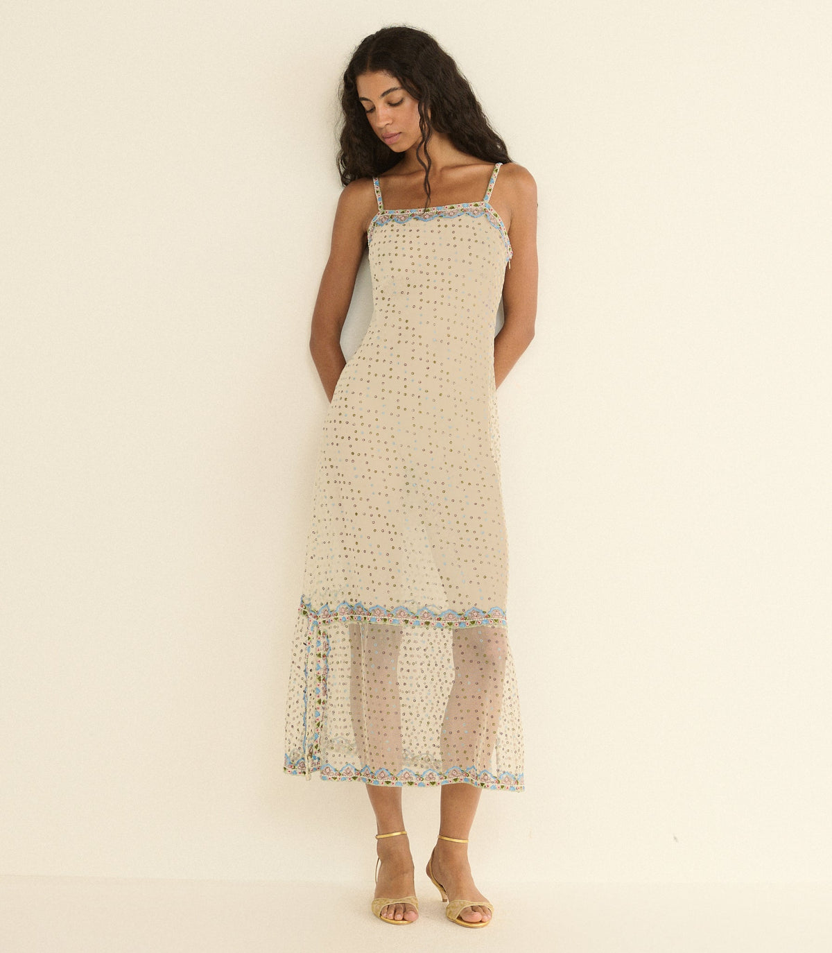 Elida Dress in Candlelight - view 3