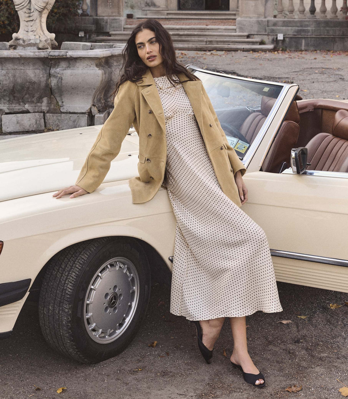 Emerence Dress in Crème Portia Dot - view 6