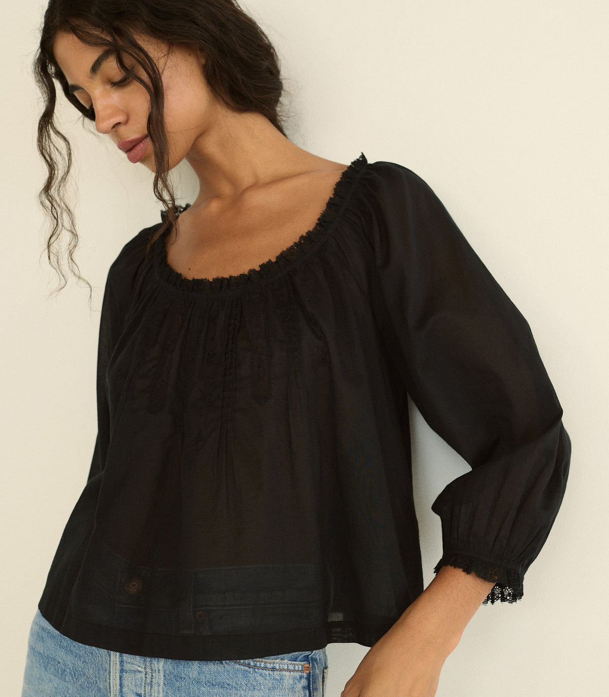 Florine Top in Black - view 3