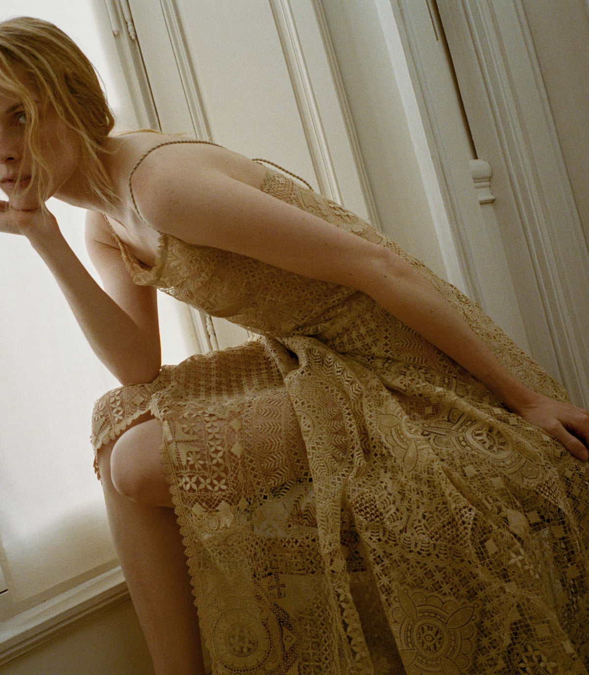 Handkerchief Anniversary Dress in Paille - view 5