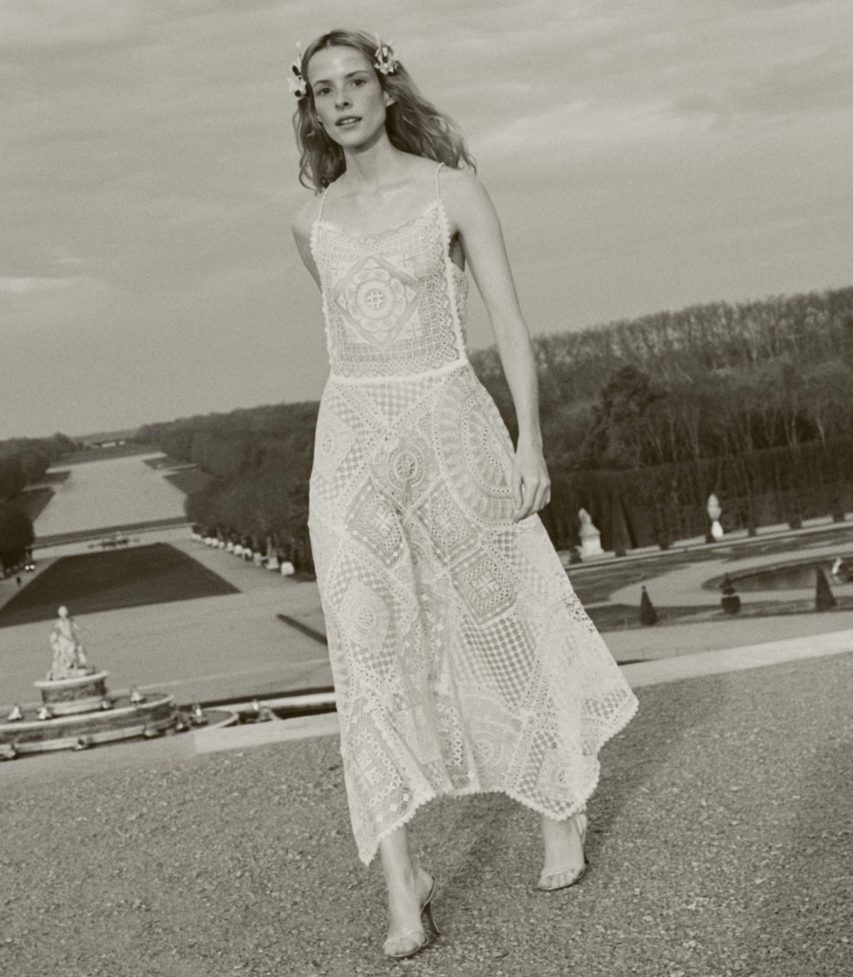Handkerchief Anniversary Dress in Salt - view 4