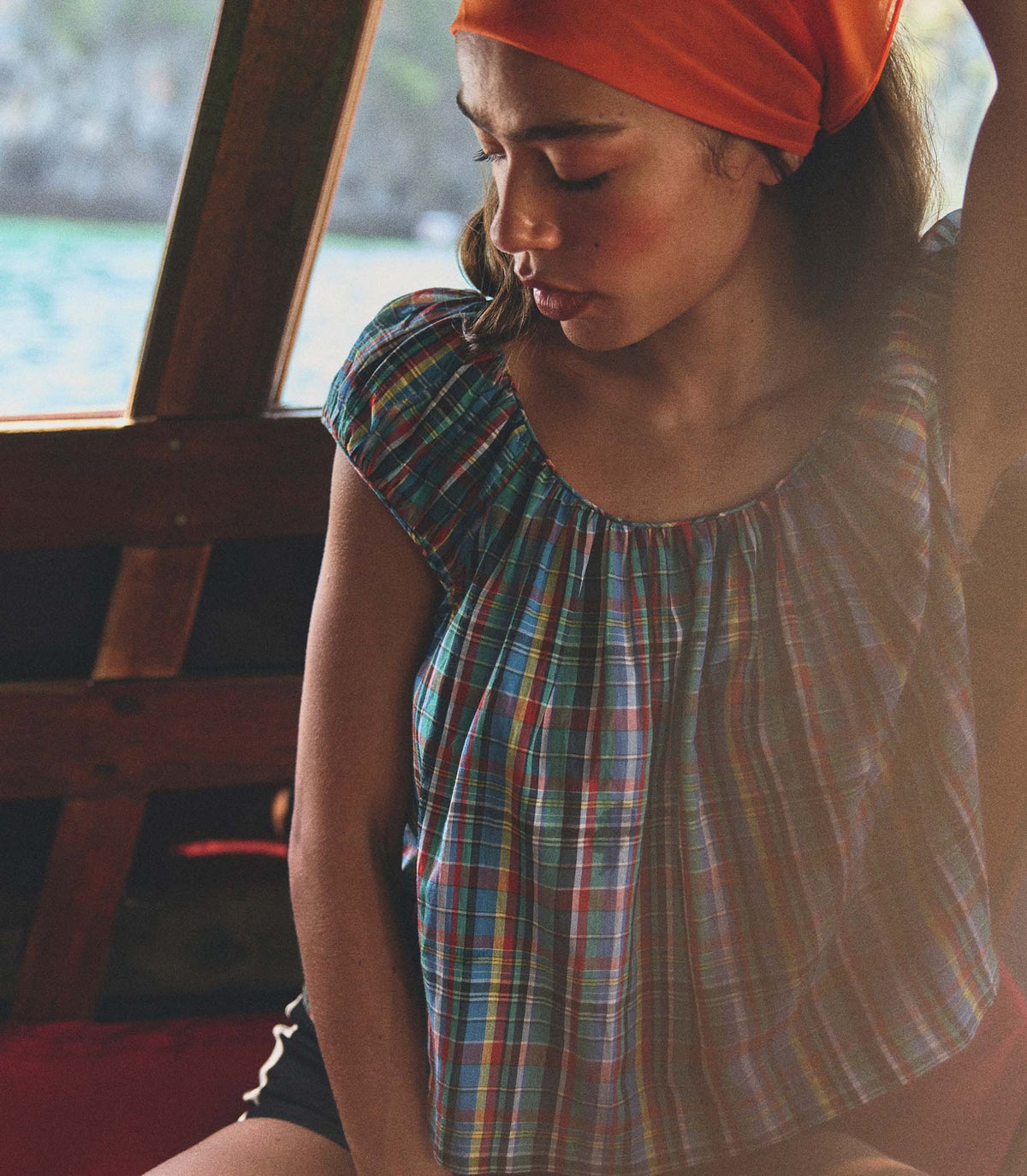 Jessa Top in Alderbrook Plaid - view 3