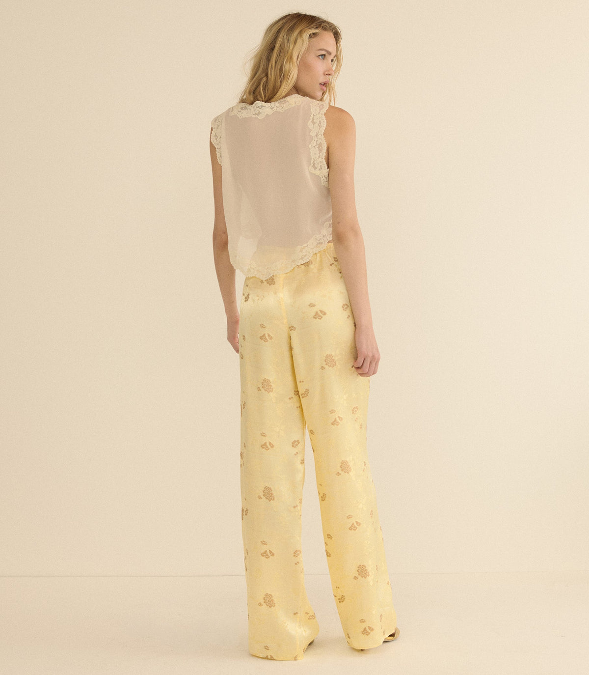 Lavona Pant in Citrone Tappezzeria Jacquard - view 2