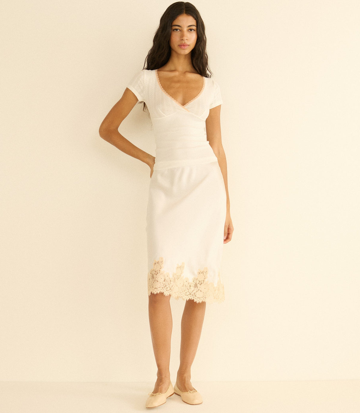 Livia Tee in Salt - view 2