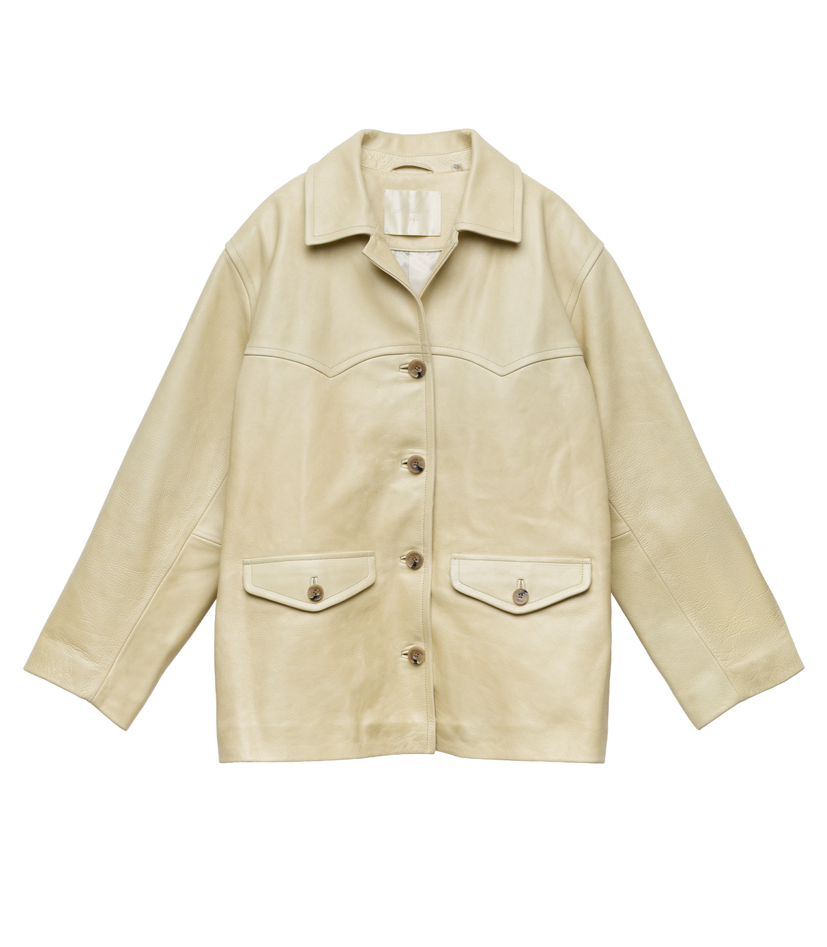 Lockhart Leather Jacket in Limewash - view 7