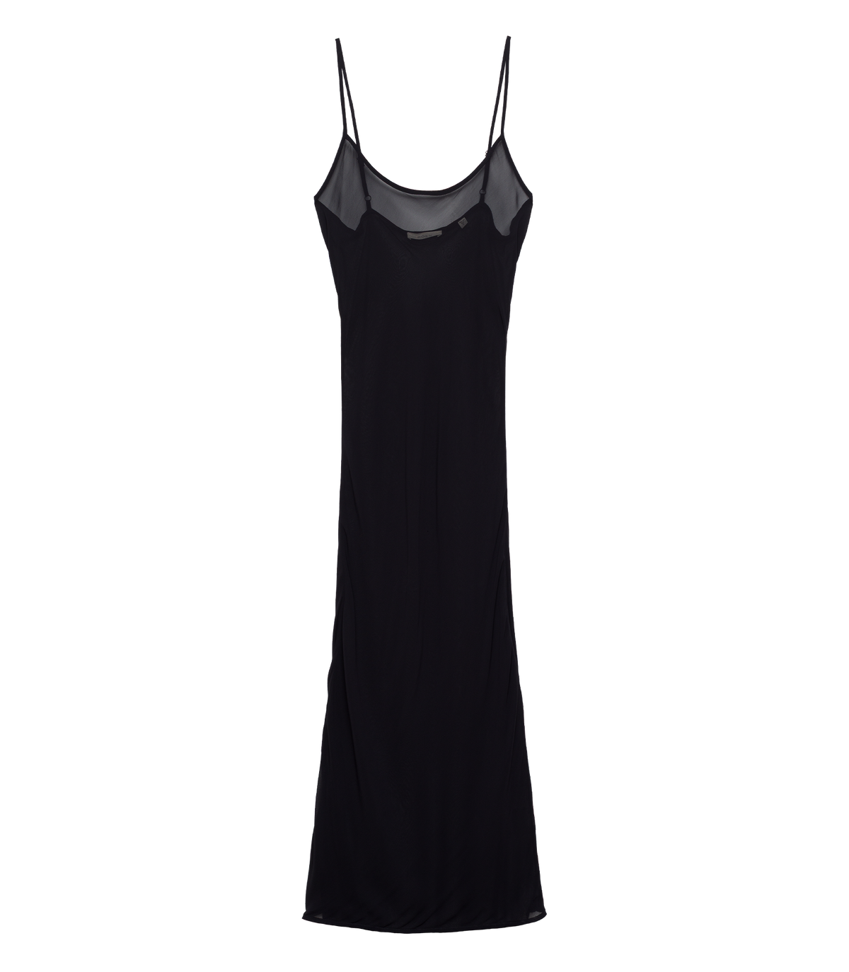 Long Scoop Neck Slip in Black - view 5
