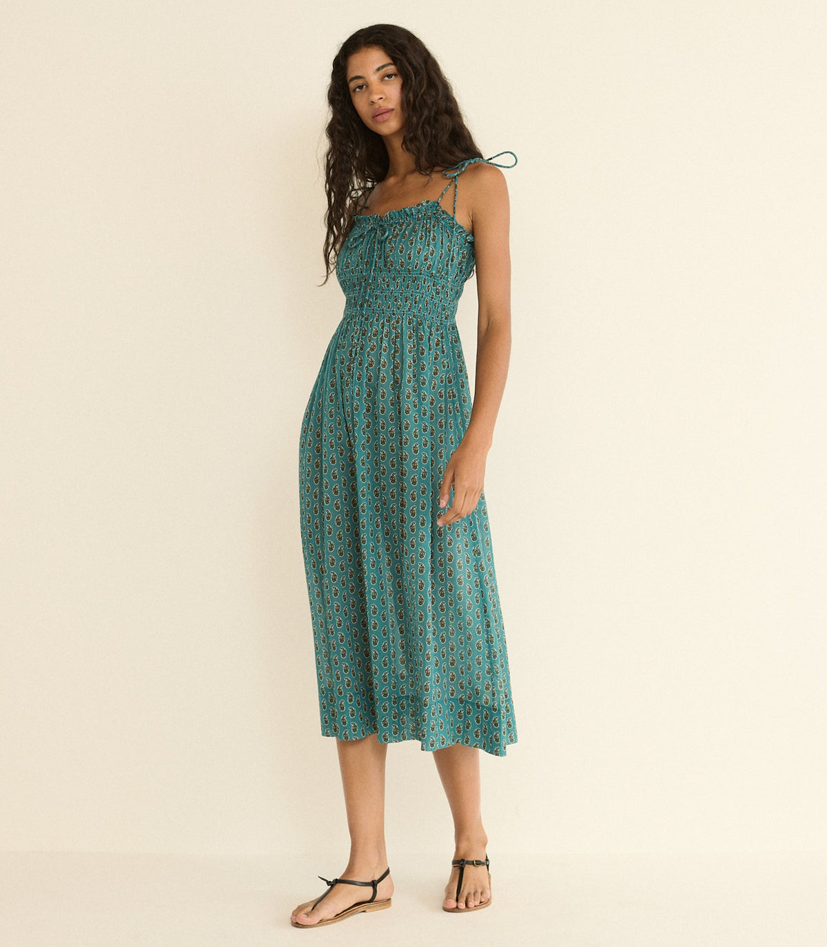 Rhoda Dress in Alba Paisley - view 8