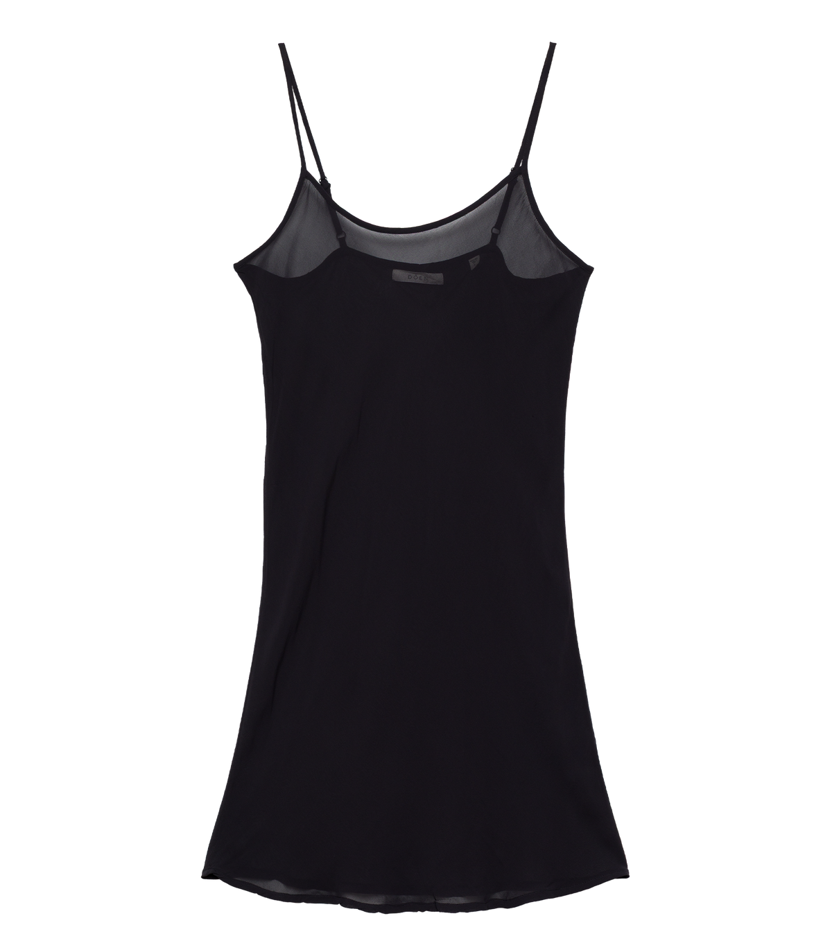 Short Scoop Neck Slip in Black - view 4