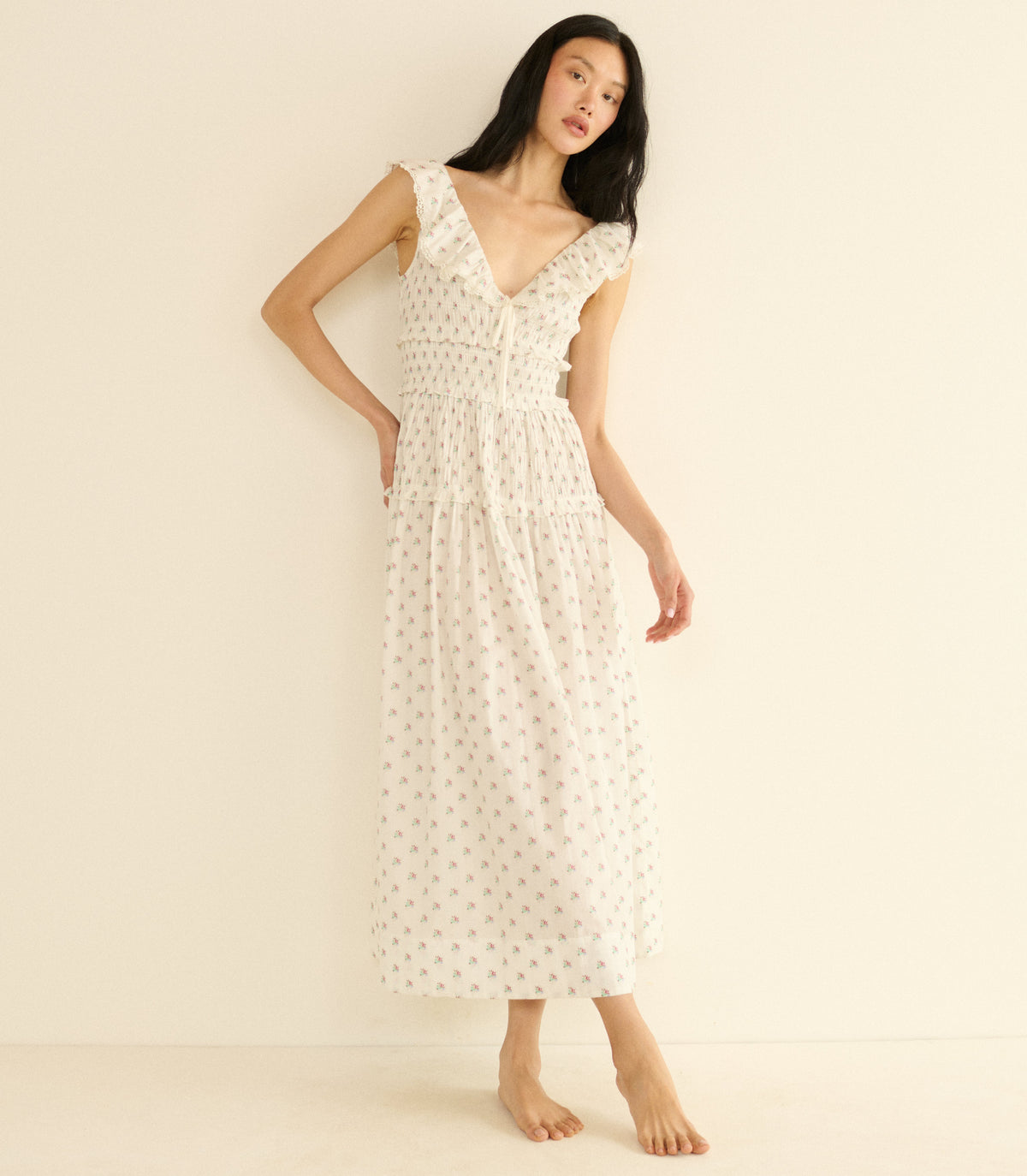 Sorina Dress in Petit Posy Calico - view 3
