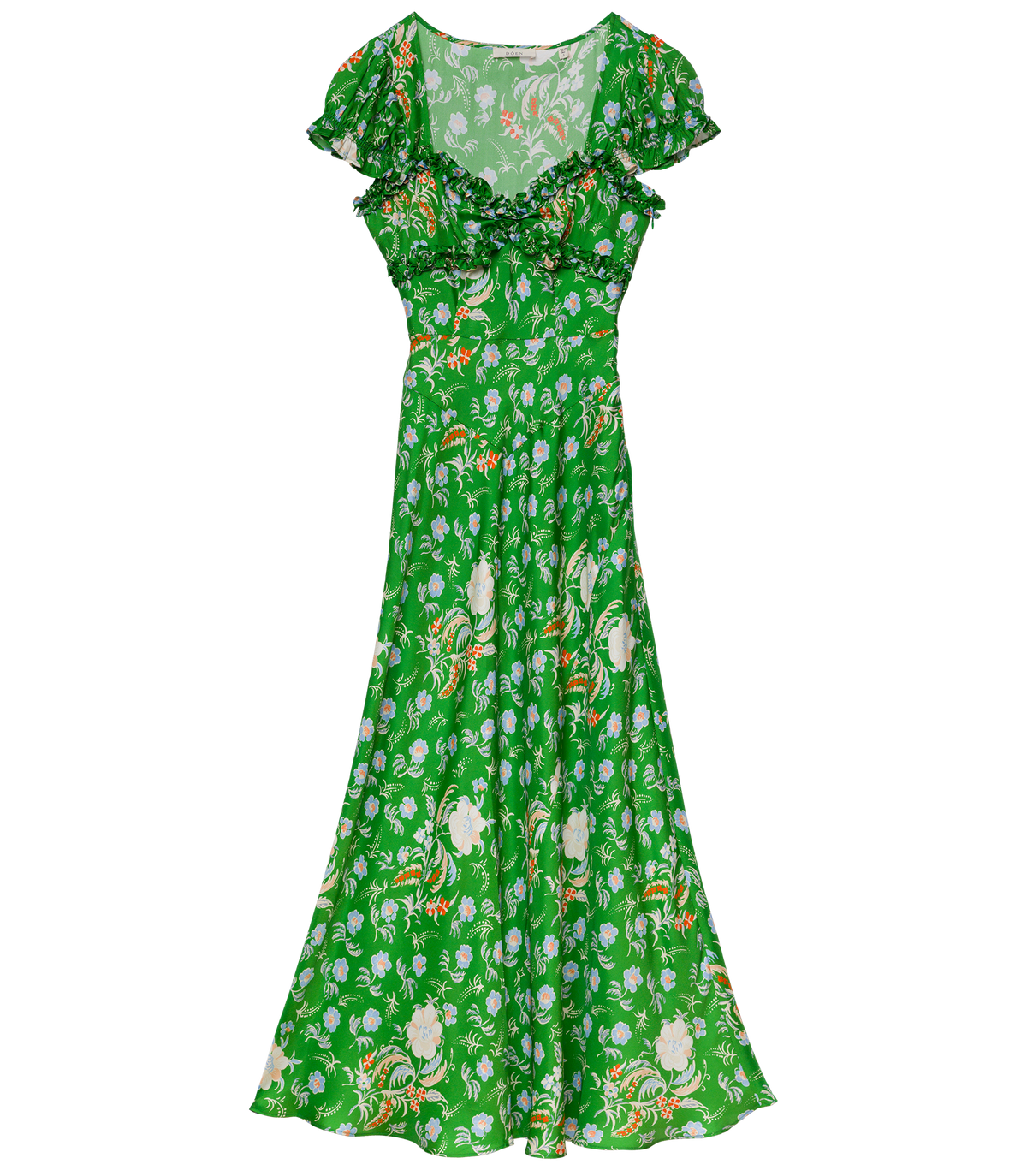 Valerine Dress in Emerald Hollyhock Hills - view 6