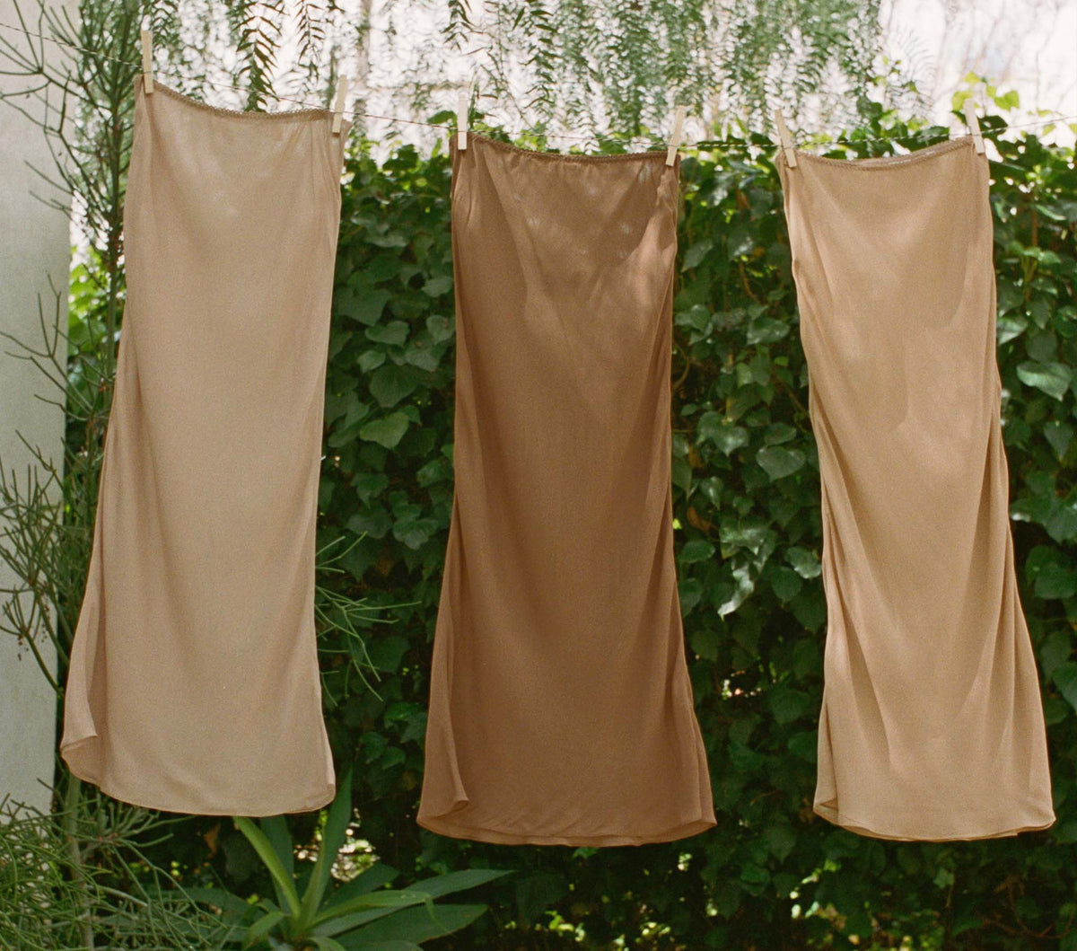 Long Skirt Slip in Carob - view 2