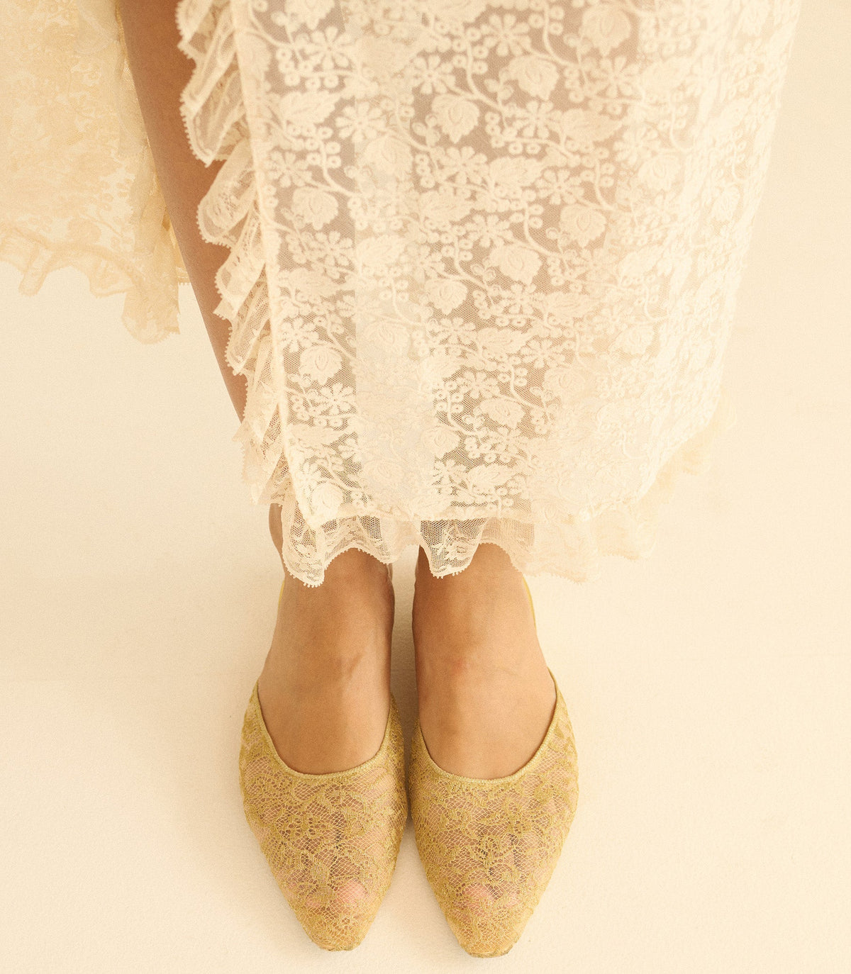 Adair Slide in Gold Lace - view 2