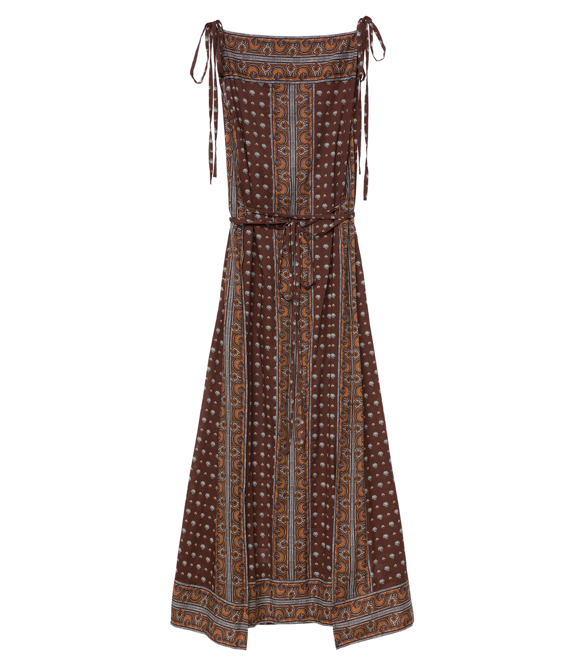 Amarante Dress in Terre Foulard de la Mer - view 8