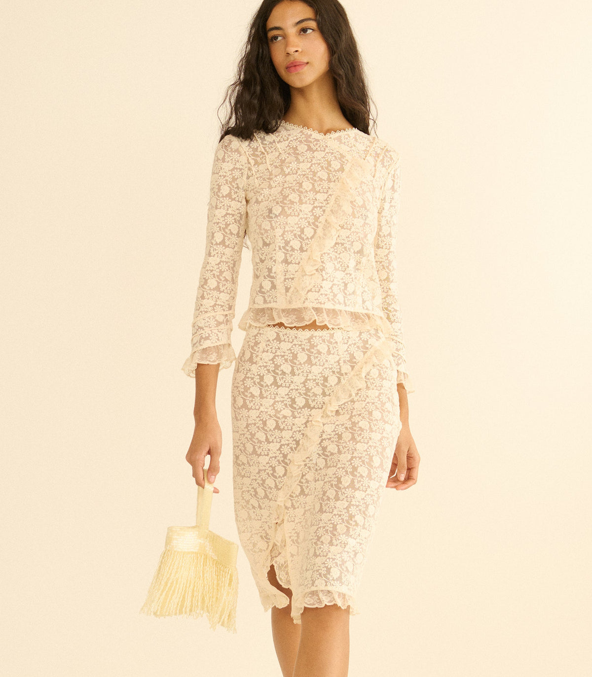 Aurella Skirt in Soft Camellia - view 3