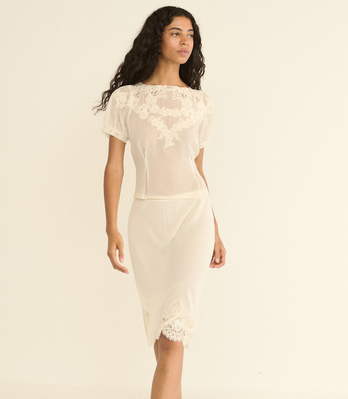 Beatrice Top in Sea Salt - view 4