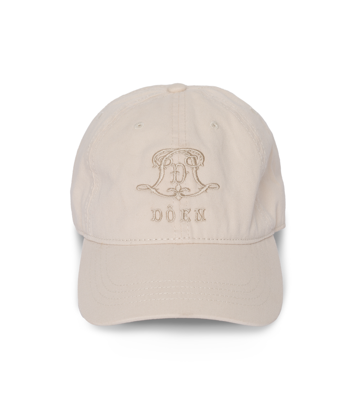 Claro Baseball Hat in Cream Cotton - view 3