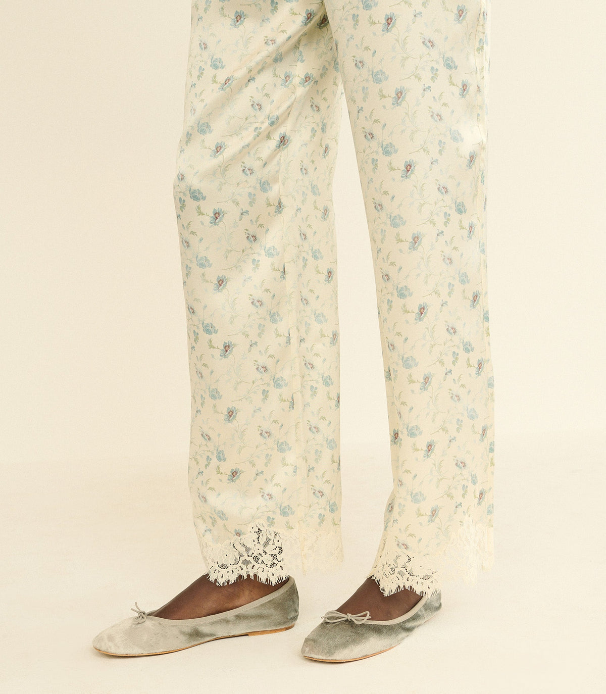 Eleni Mary Jane in Dove Panne Velvet - view 3