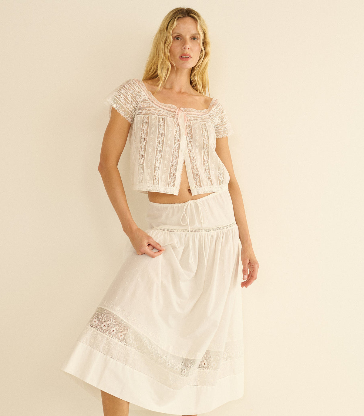 Greta Top in Salt - view 1