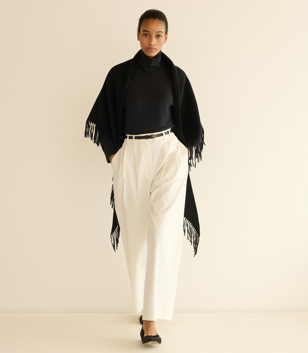 Hawthorn Turtleneck in Black - view 3
