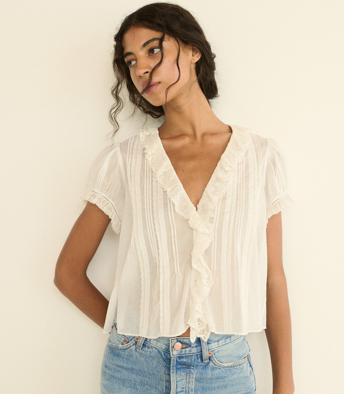 Helena Top in Salt - view 2