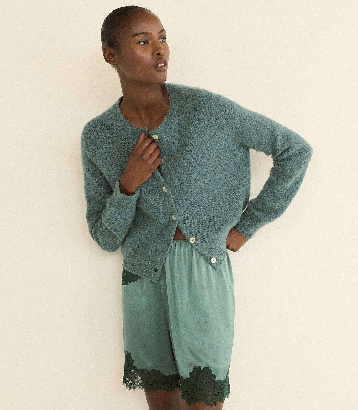 Irsa Short in Dulac Green - view 2