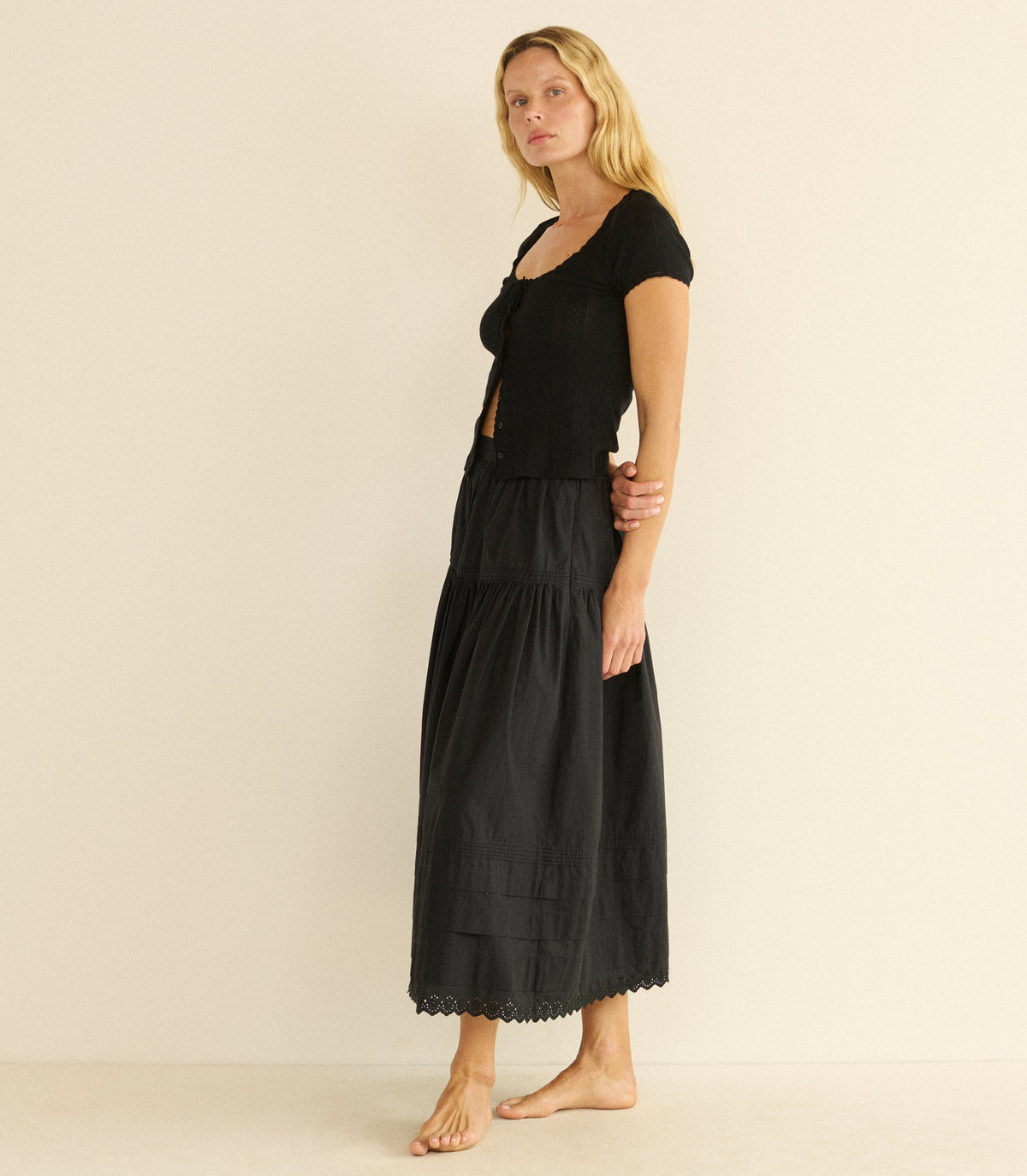 Lara Tee in Black - view 3