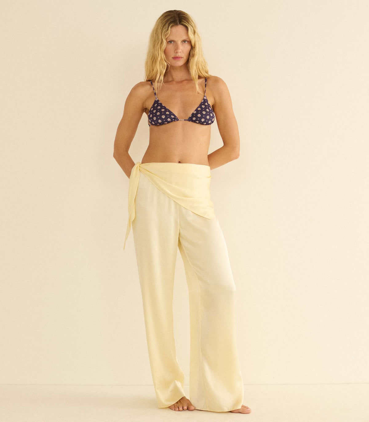 Lavon Scarf Pant in Vanilla - view 5