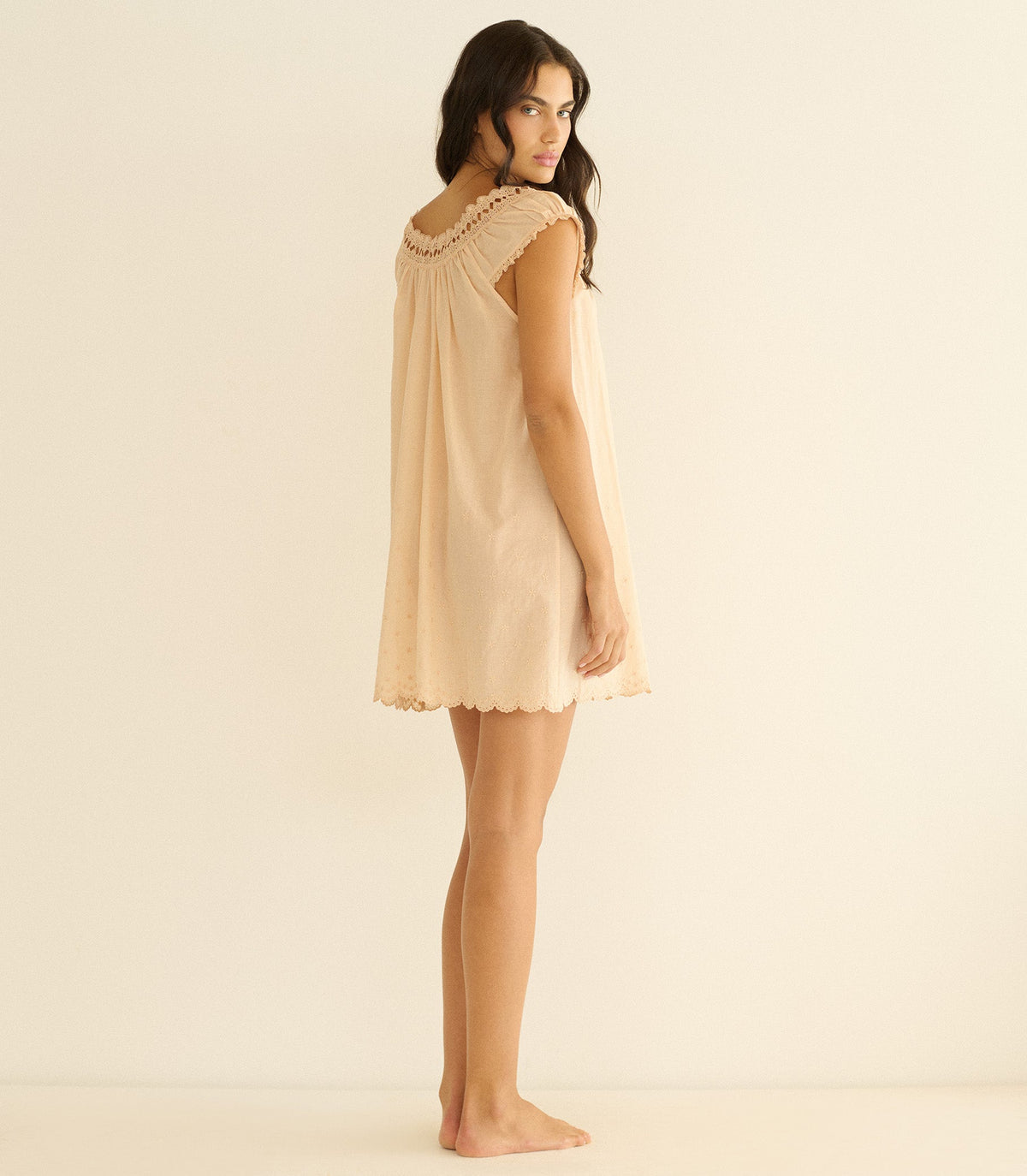 Lelia Nightgown in Peach Sorbet - view 4