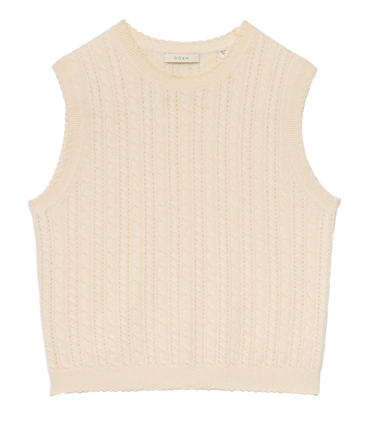 Louden Cashmere Cable Top in Dogwood - view 8