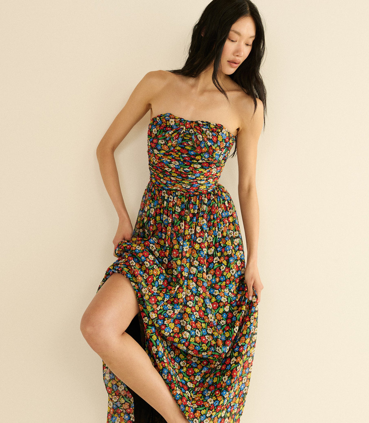 Marguerite Dress in Begonia Blossom - view 2