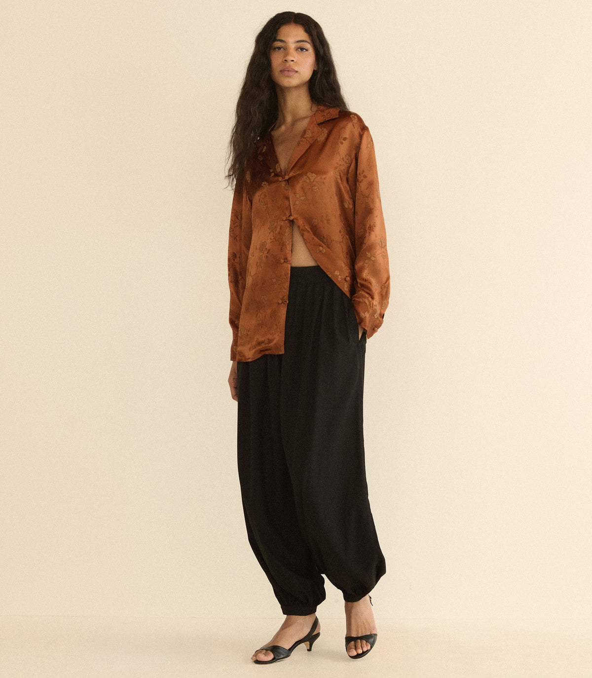 Maurise Top in Spiced Pecan Tappezzeria Jacquard - view 2