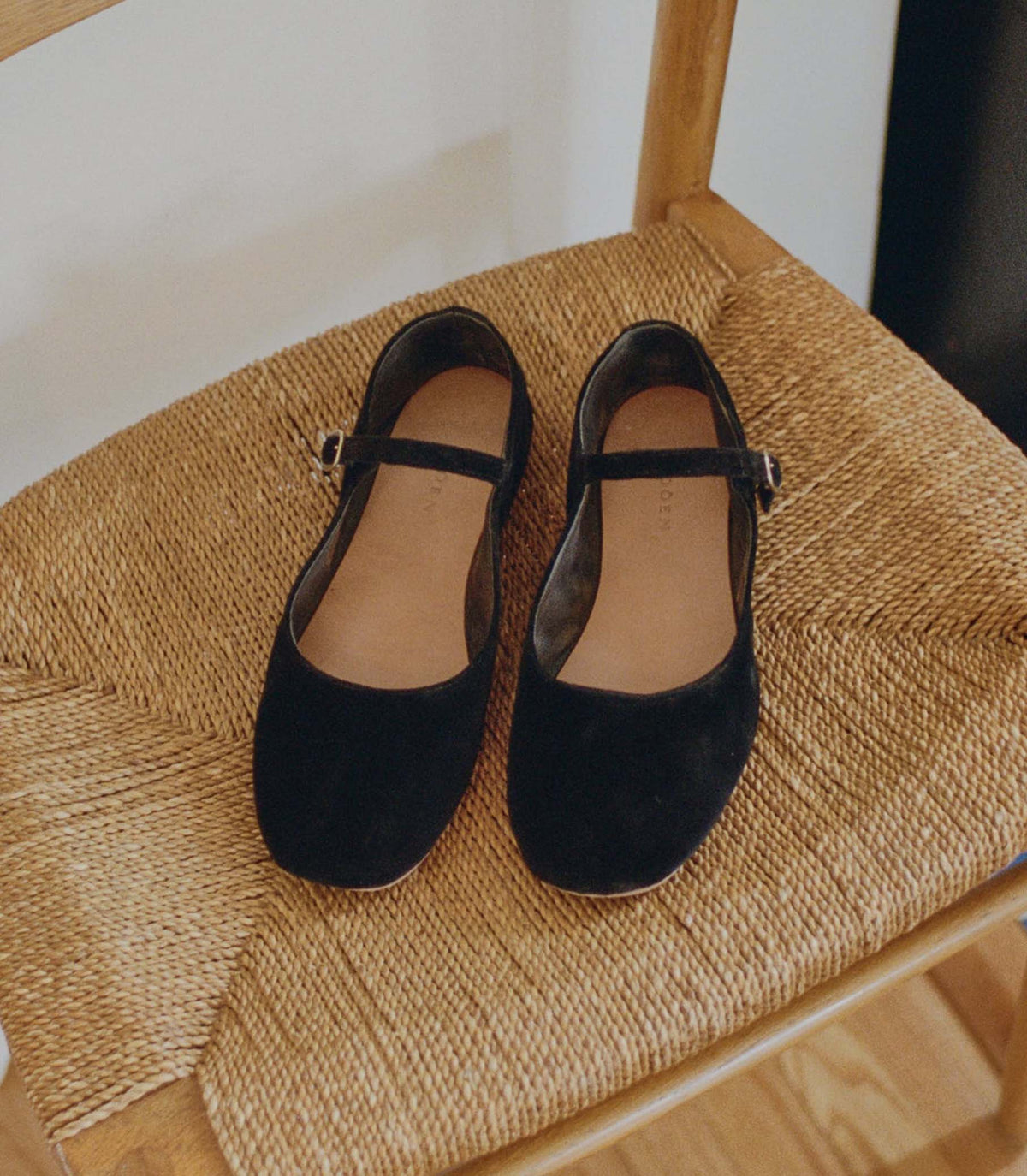 Mary Jane Slipper in Black - view 2