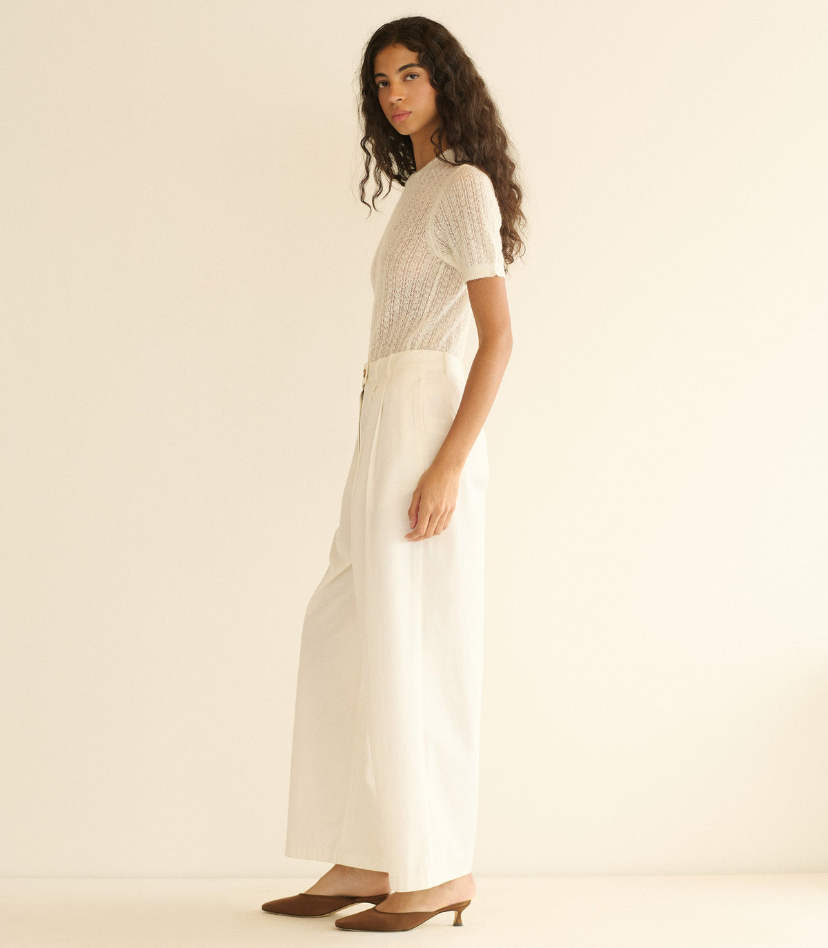 Monica Sweater in Ivory - view 4