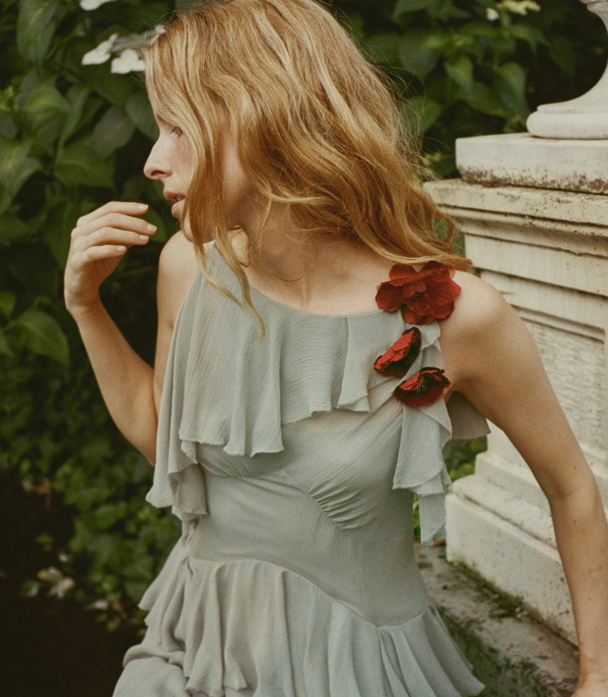Nelida Dress in Green Jasper - view 3