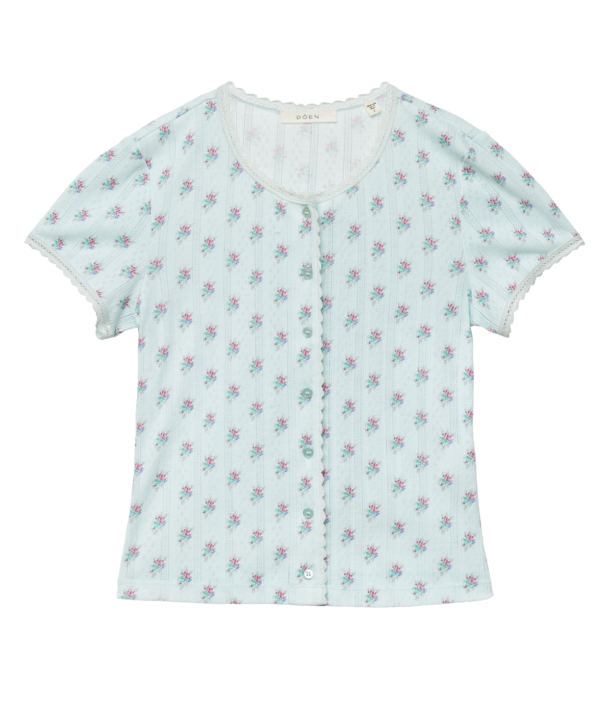 Neta Tee in Sky Petit Posy Calico - view 5