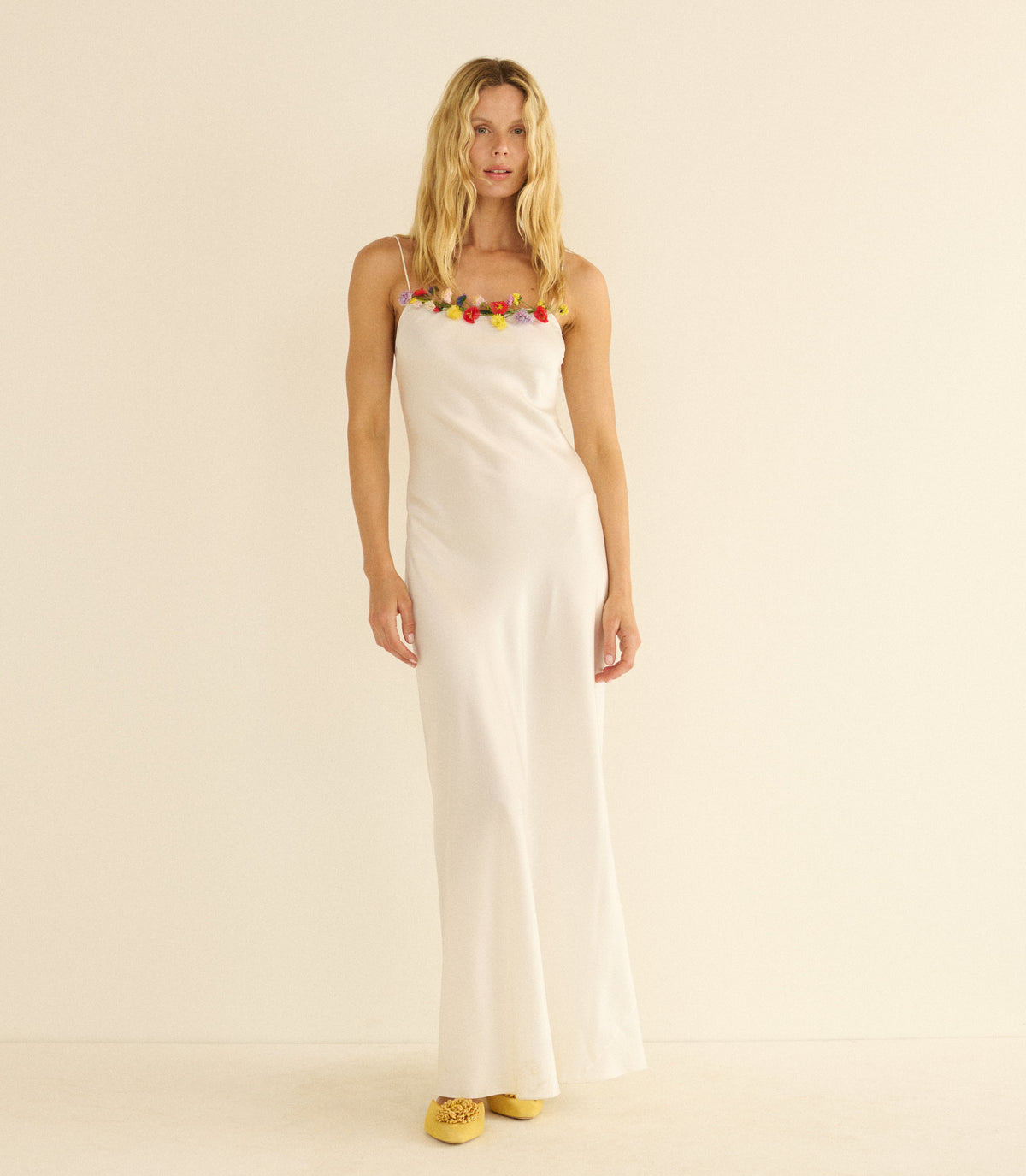 Oleander Dress in Salt - view 5