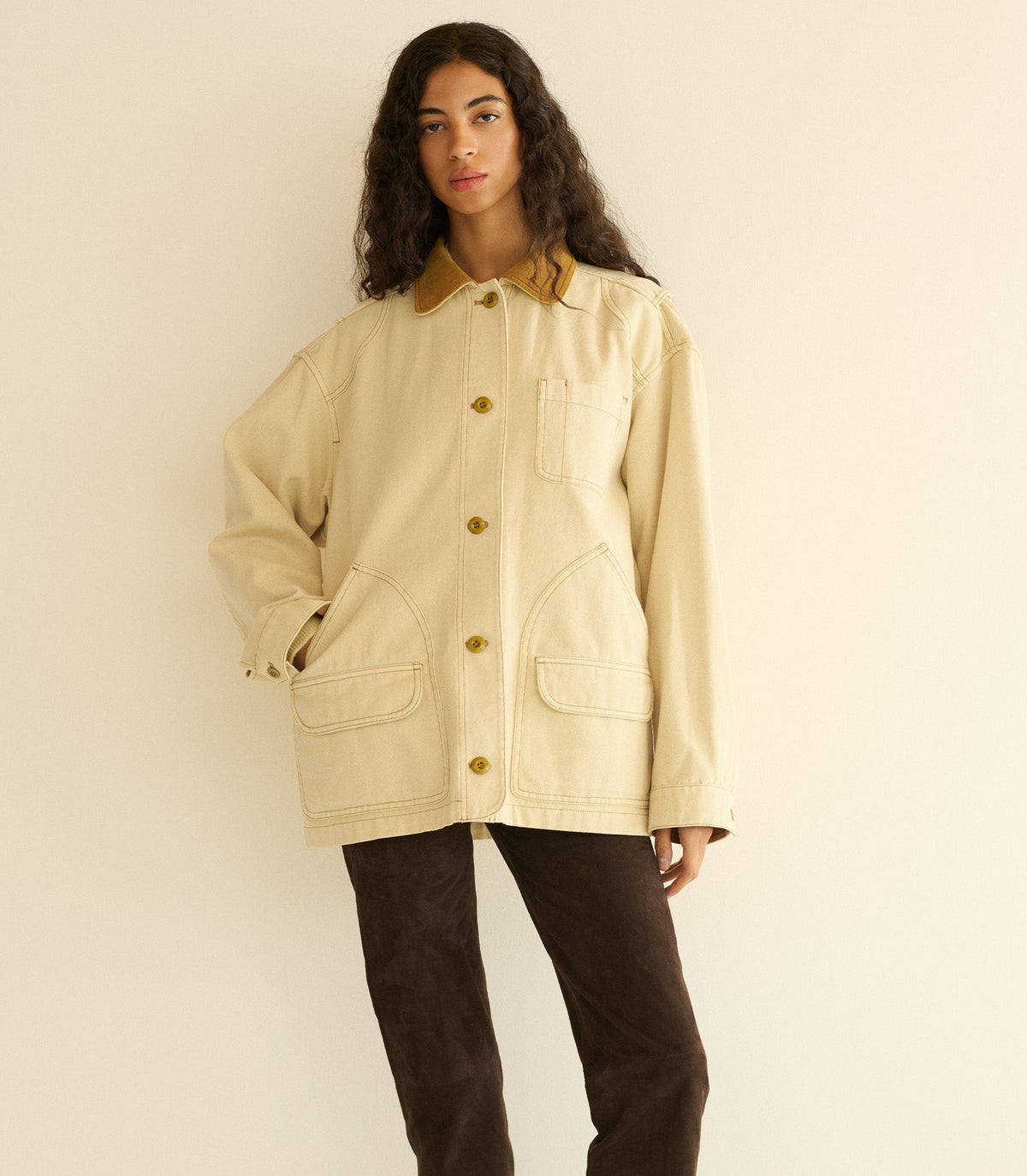 Pascual Jacket in Straw - view 3