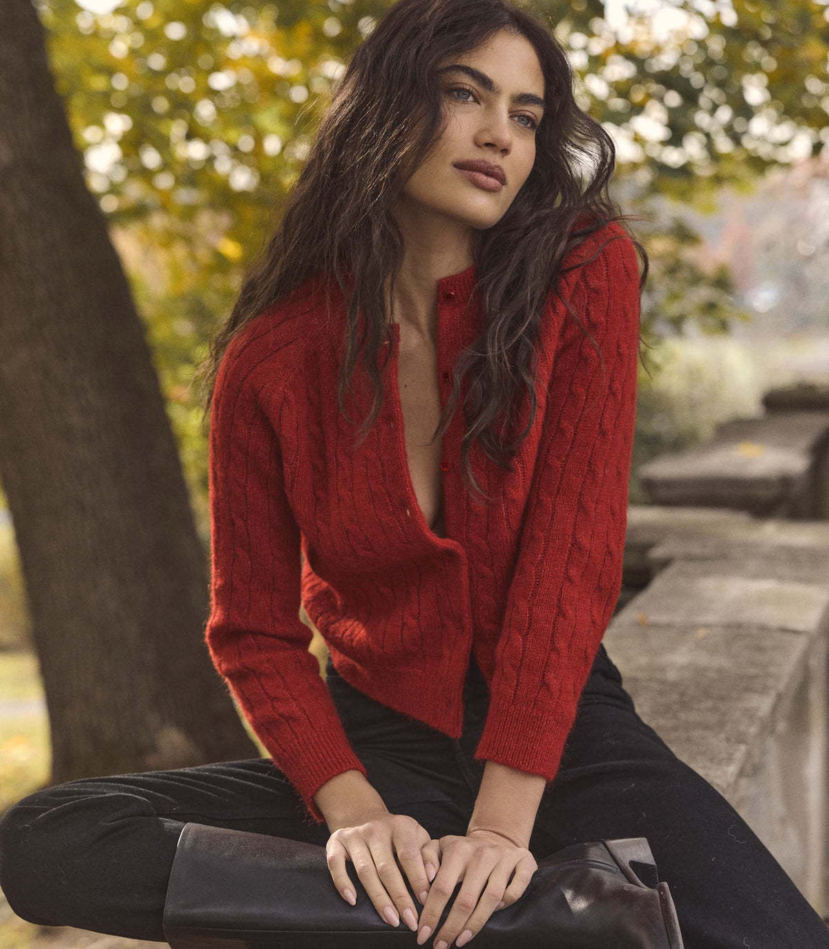 Penrose Cardigan in Cerise - view 5
