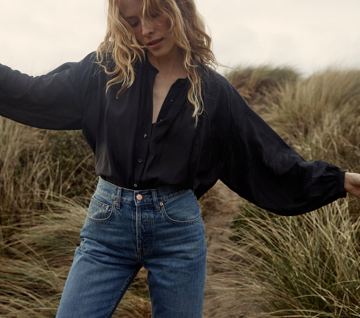 The Jane Blouse in Black - view 1