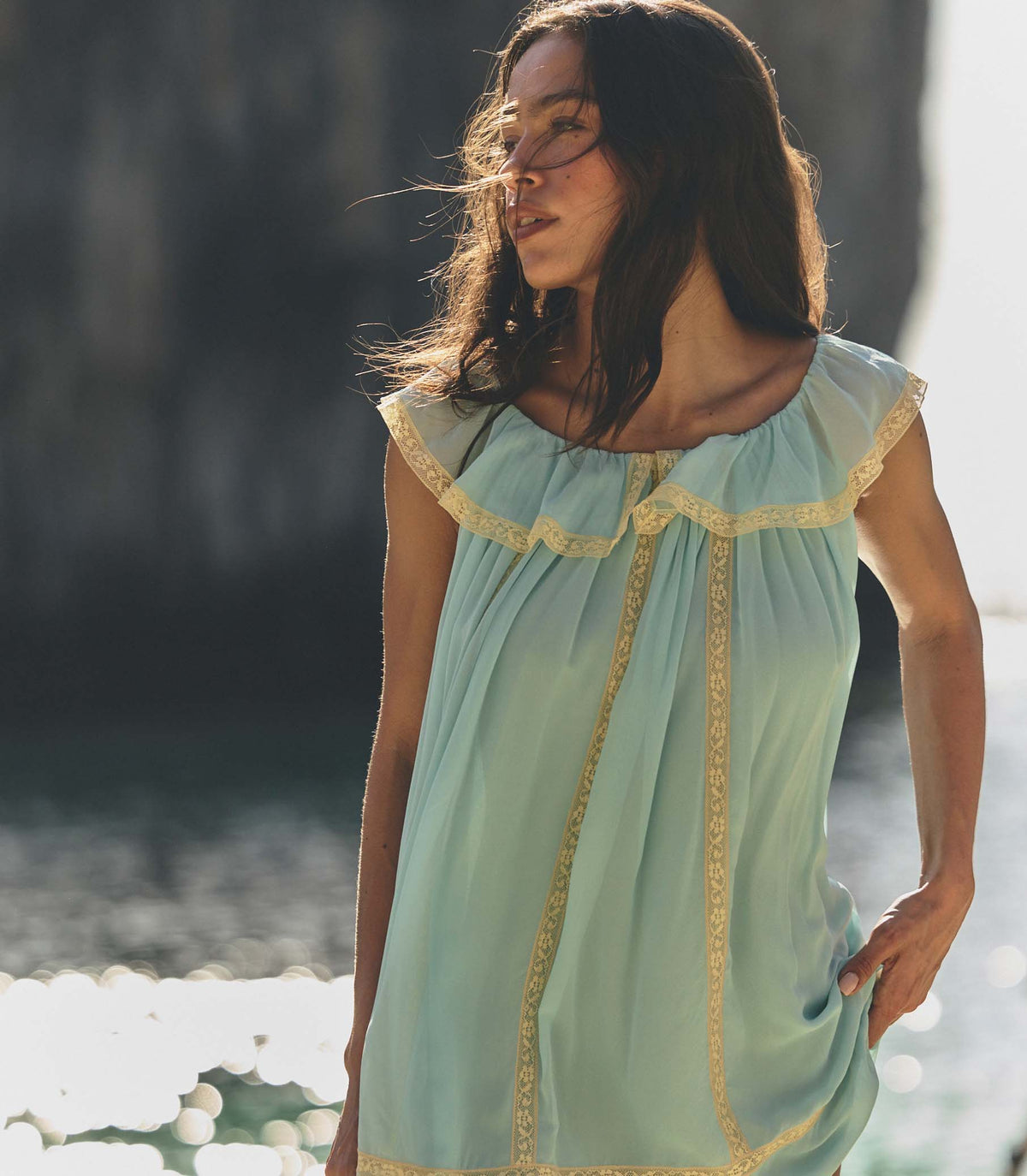 Suzette Dress in Pale Wisteria - view 4
