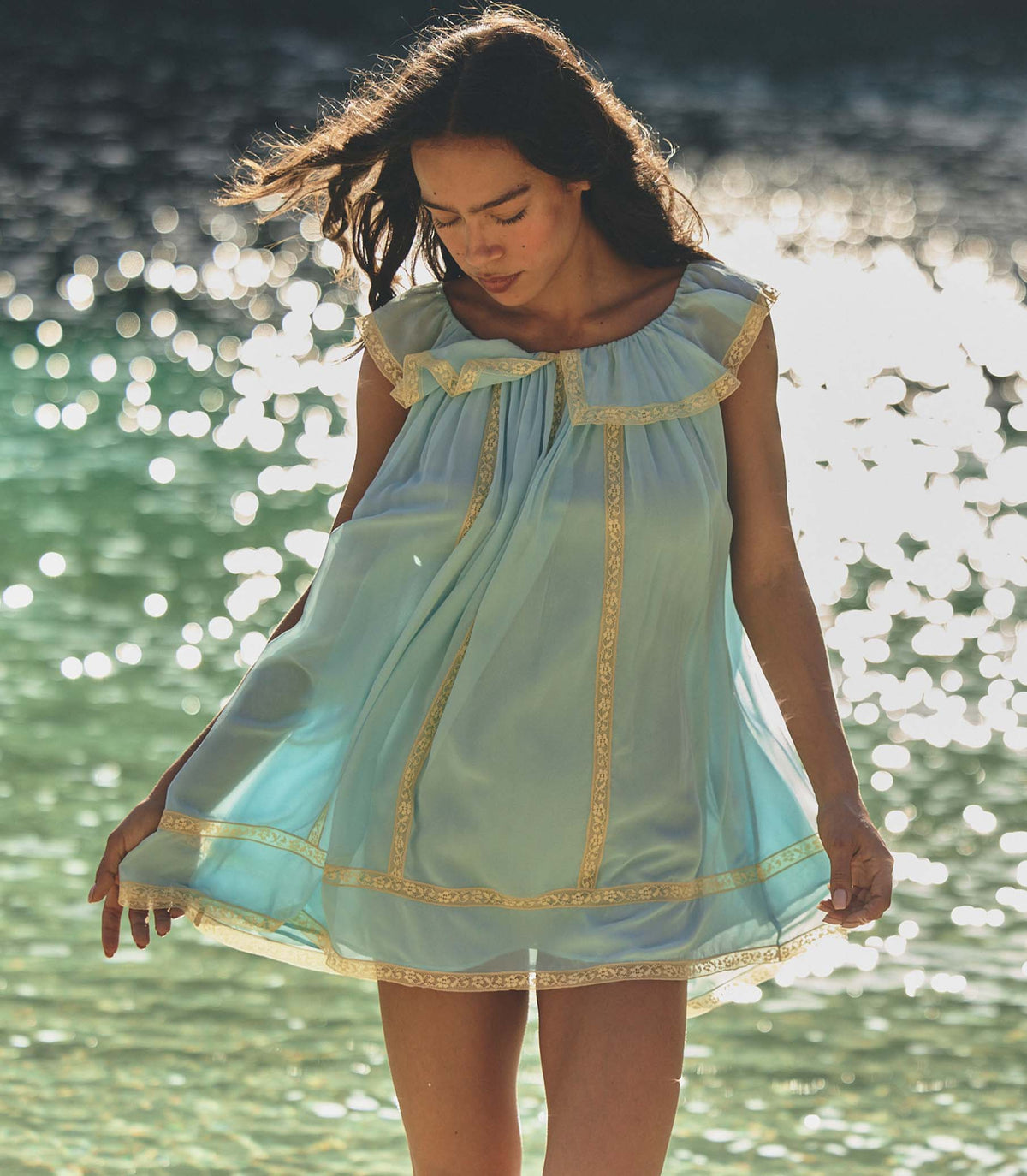 Suzette Dress in Pale Wisteria - view 5